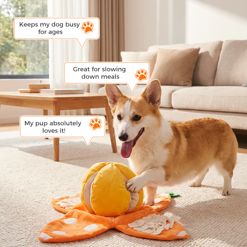 Interaktives Plüsch-Hundespielzeug mit Quietscher – Versteck-Puzzle für Leckerchen product image 11