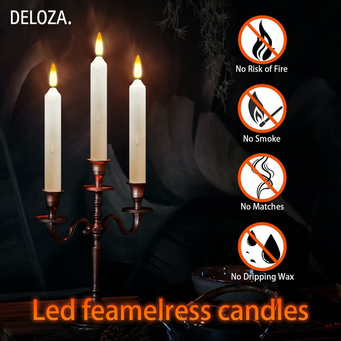 LedCandle™ – Flammenlose LED-Kerzen Warm Licht (12 Stk) [50% Rabatt]