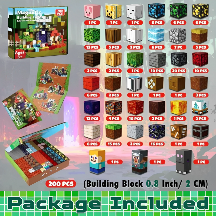 PixelBrix™ – (200-teiliges Set) zum Entfalten Ihrer Kreativität [50 % Rabatt]