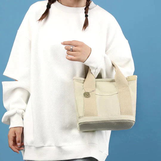 Neliah | Canvas-Handtasche mit großem Fassungsvermögen