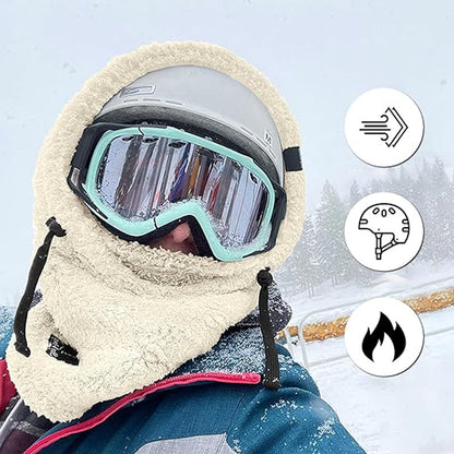 SkiMask™ – Skimaske mit kuscheliger Sherpa-Kapuze für besonders warme Wintertage [50% Rabatt]