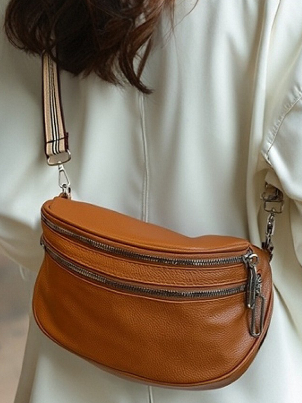 Saphyra | Elegante Crossbody-Tasche aus Leder