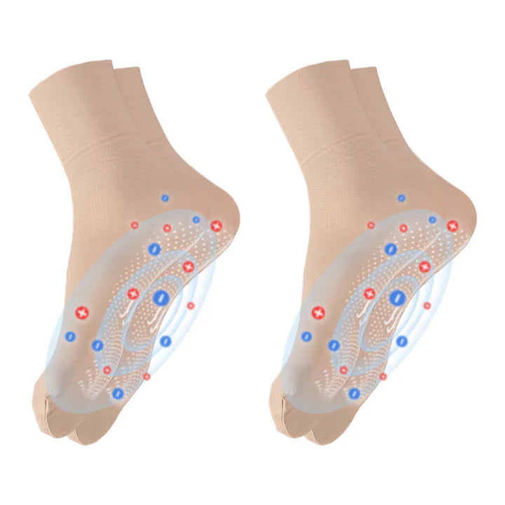 SlimSock™ – Tourmaline Ionic Body Shaping Stretch Socken | 1 + 2 GRATIS