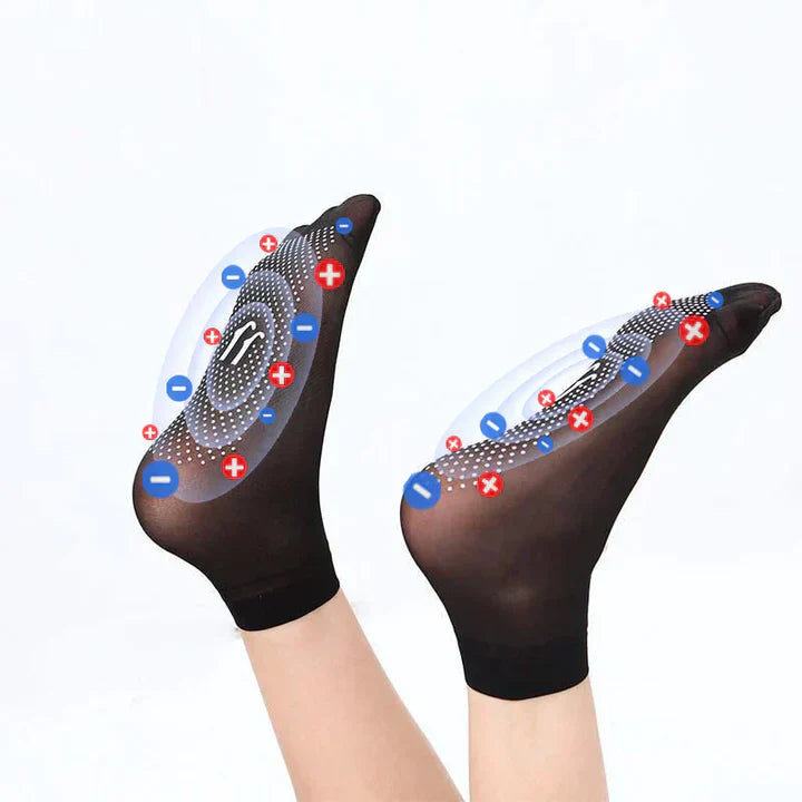 SlimSock™ – Tourmaline Ionic Body Shaping Stretch Socken | 1 + 2 GRATIS
