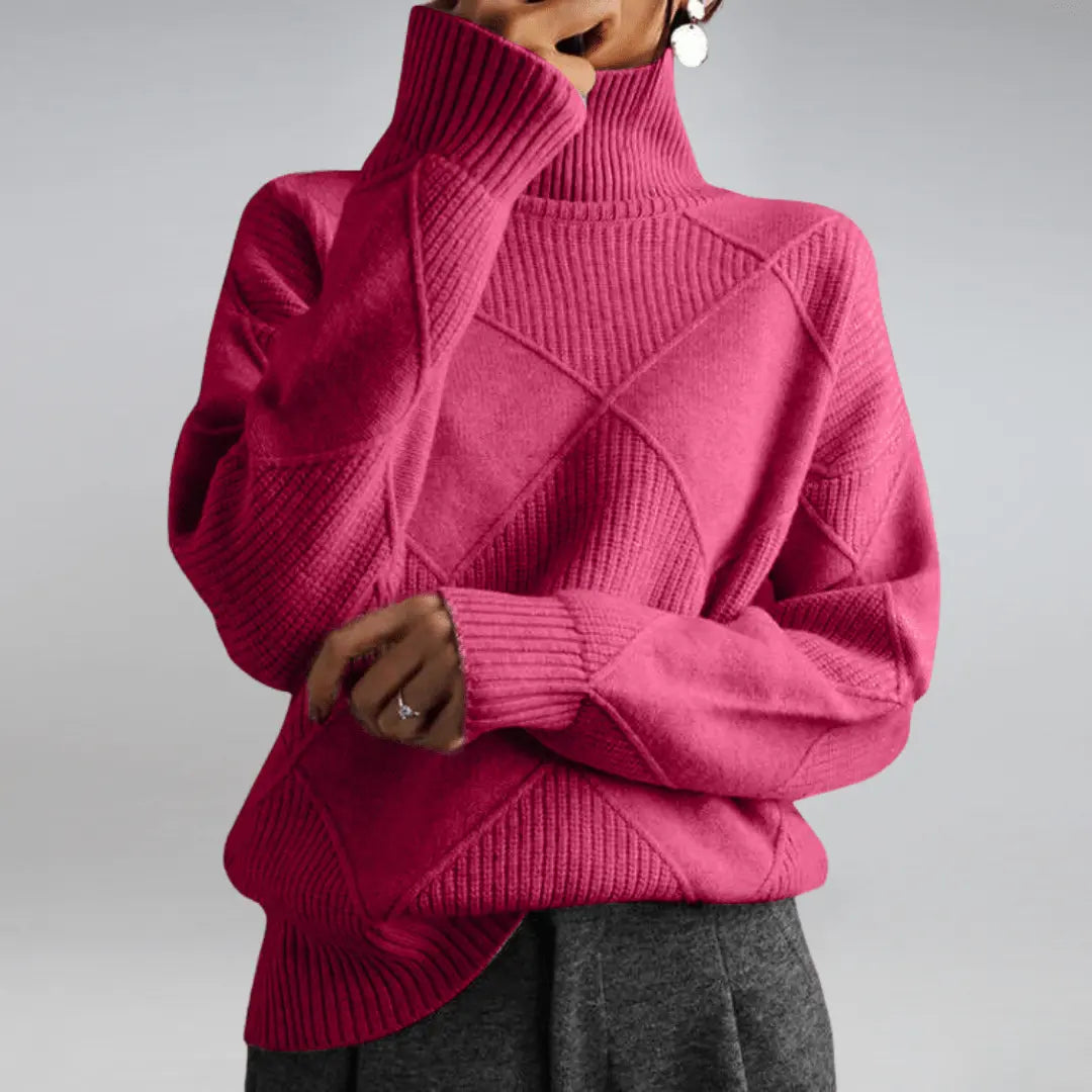 Warmer Rollkragenpullover für Damen