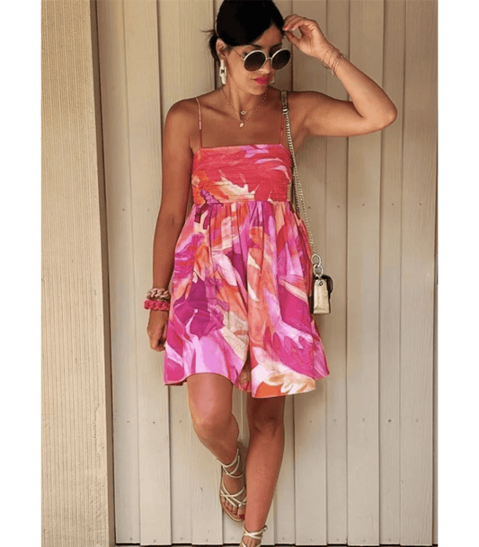 Sommerliches Neckholder Kleid mit Cut Outs für Frauen