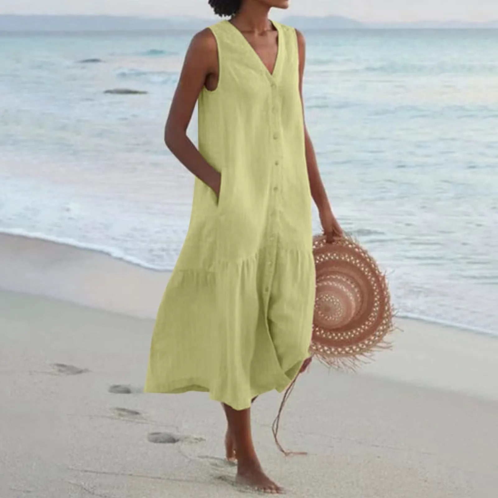 Fiorinda | Leichtes Sommerkleid aus Leinen