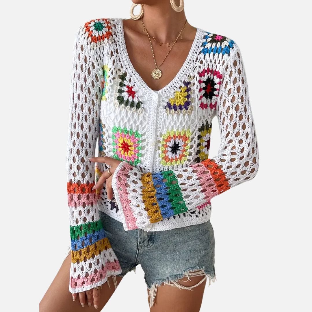 Xavienna | Damen Boho-Weste Cardigan