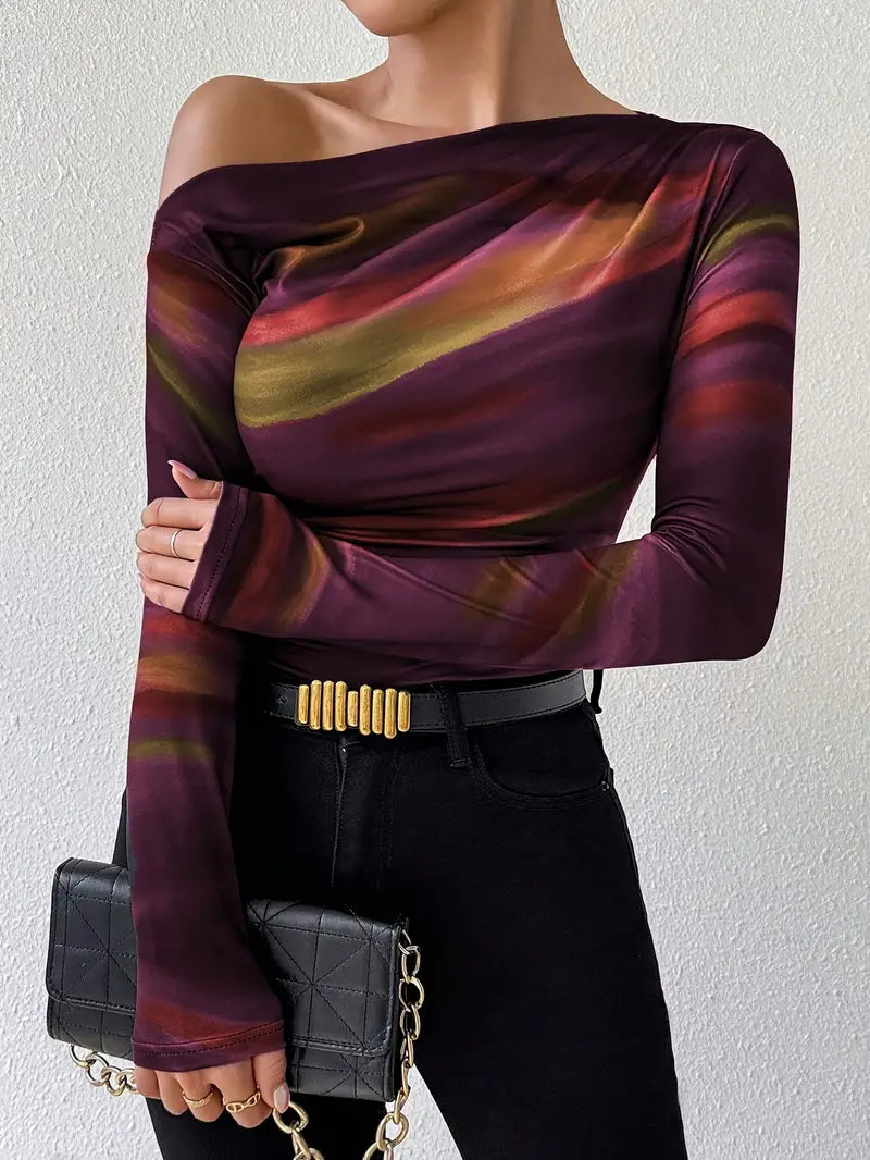 Off-Shoulder-Top mit Schmeichelhafter Passform für Damen