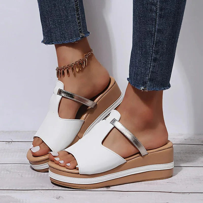 Elithra | Elegante Plateau-Sandalen Damen
