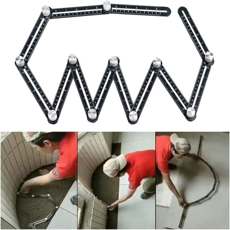 Multifunktionales Winkelmesswerkzeug Lineal für präzise Messungen product image 2