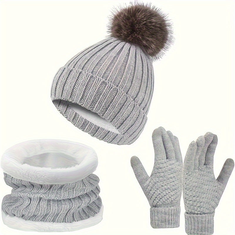 Gemütliches 3-Teiliges Winterset Für Höchsten Komfort Für Frauen
