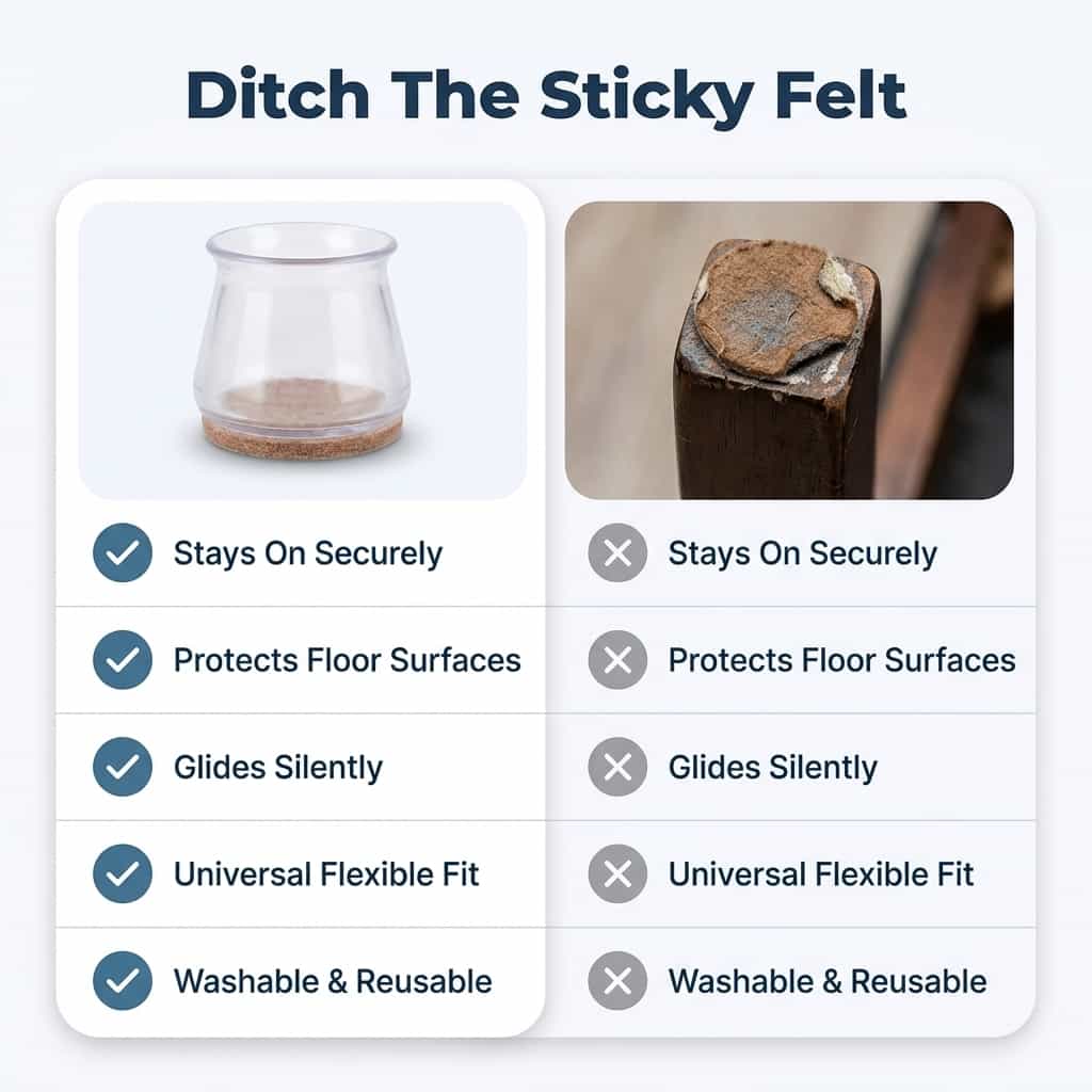Möbelgleiter Silikon für Bodenschutz und Geräuschreduzierung product image 3