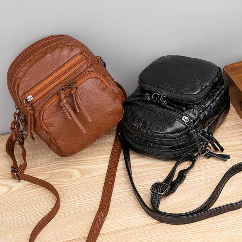 Heidie | Weiche Leder-Schultertasche