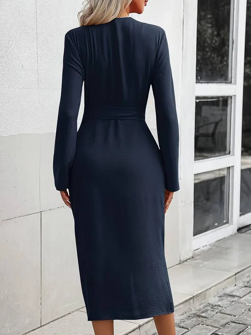 Maxikleid mit Schleifen-Gürtel für Damen