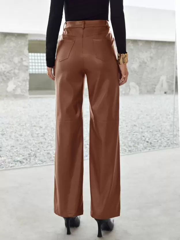 Elegante Lederhose mit modernem Flair für Frauen
