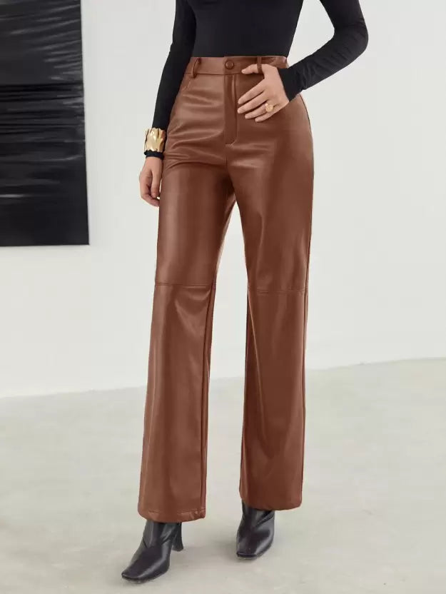 Elegante Lederhose mit modernem Flair für Frauen
