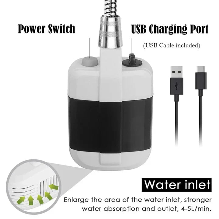 50% Rabatt | WanderWash™ Elektrische Duschpumpe [Letzter Tag Rabatt]