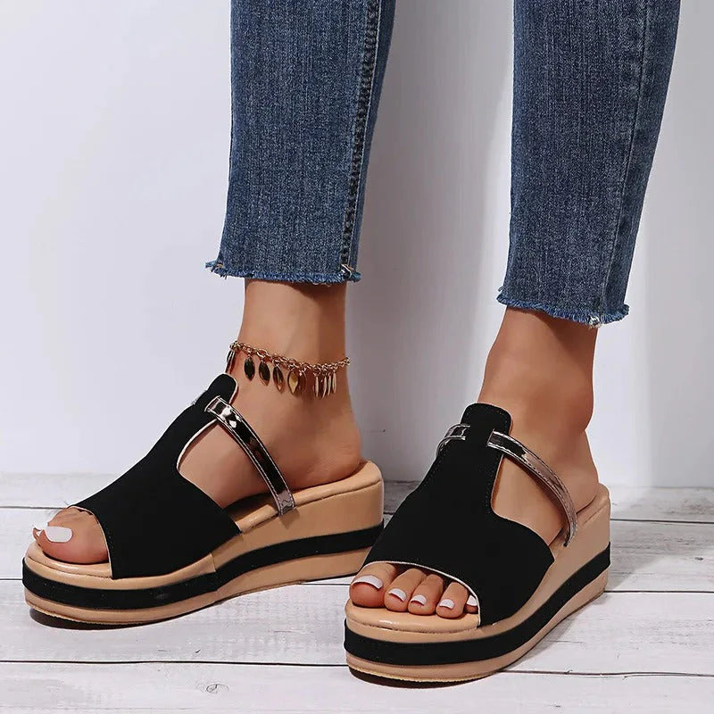 Elithra | Elegante Plateau-Sandalen Damen