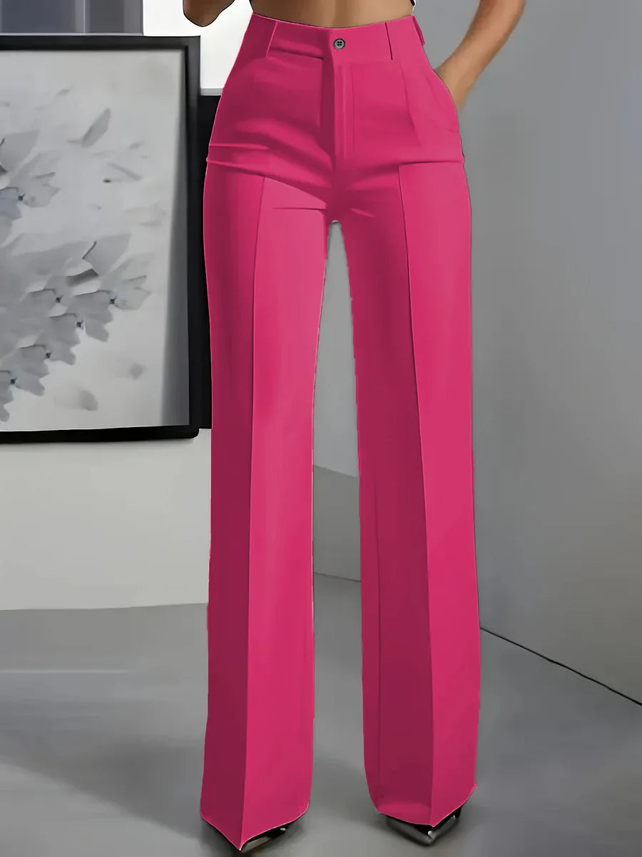 Damen Stretchhose Hohe Taille Gerade Passform Alltag product image 4