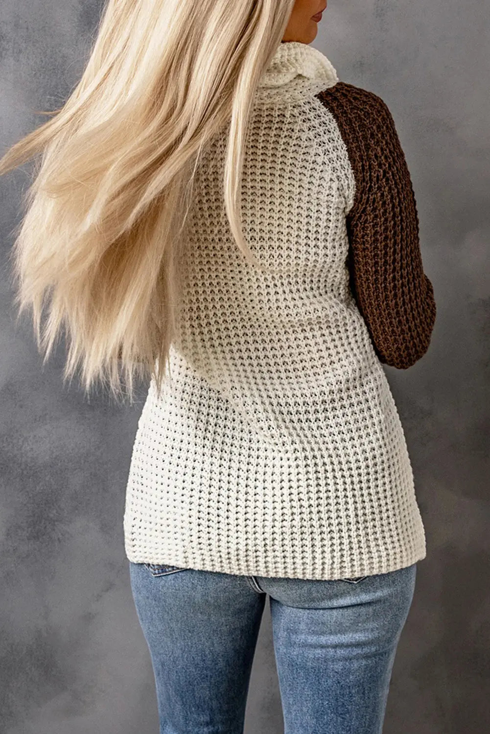 Strickpullover mit Auffälligen Streifen Für Frauen