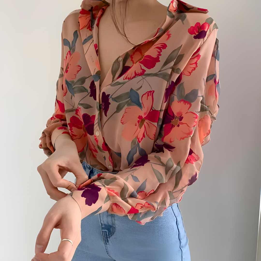 Omellia | Buntes Luxus-Chemisier Damen