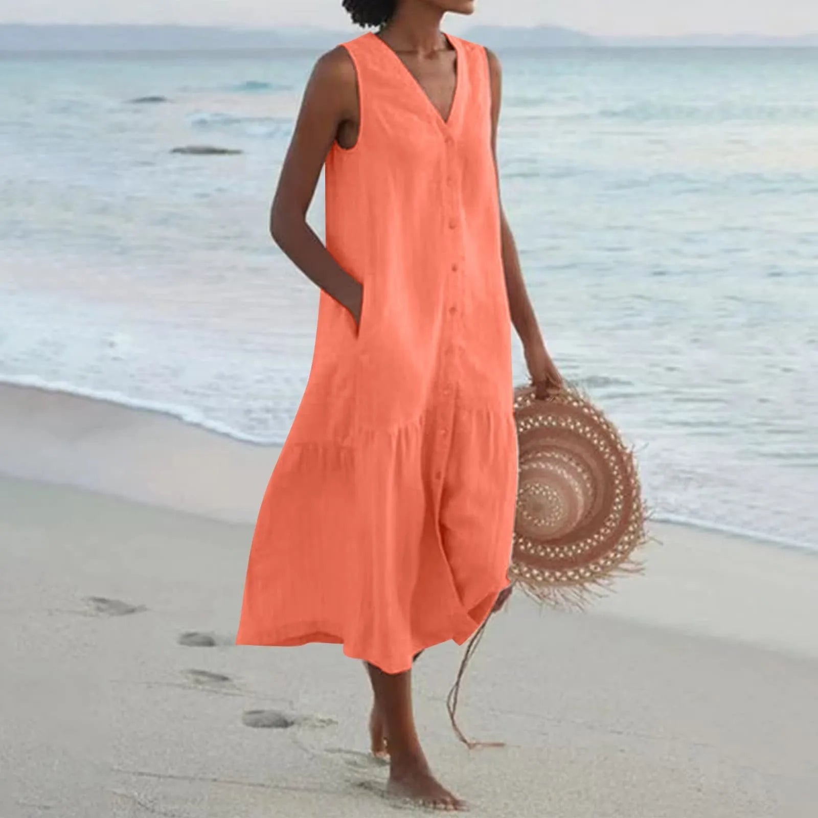 Fiorinda | Leichtes Sommerkleid aus Leinen