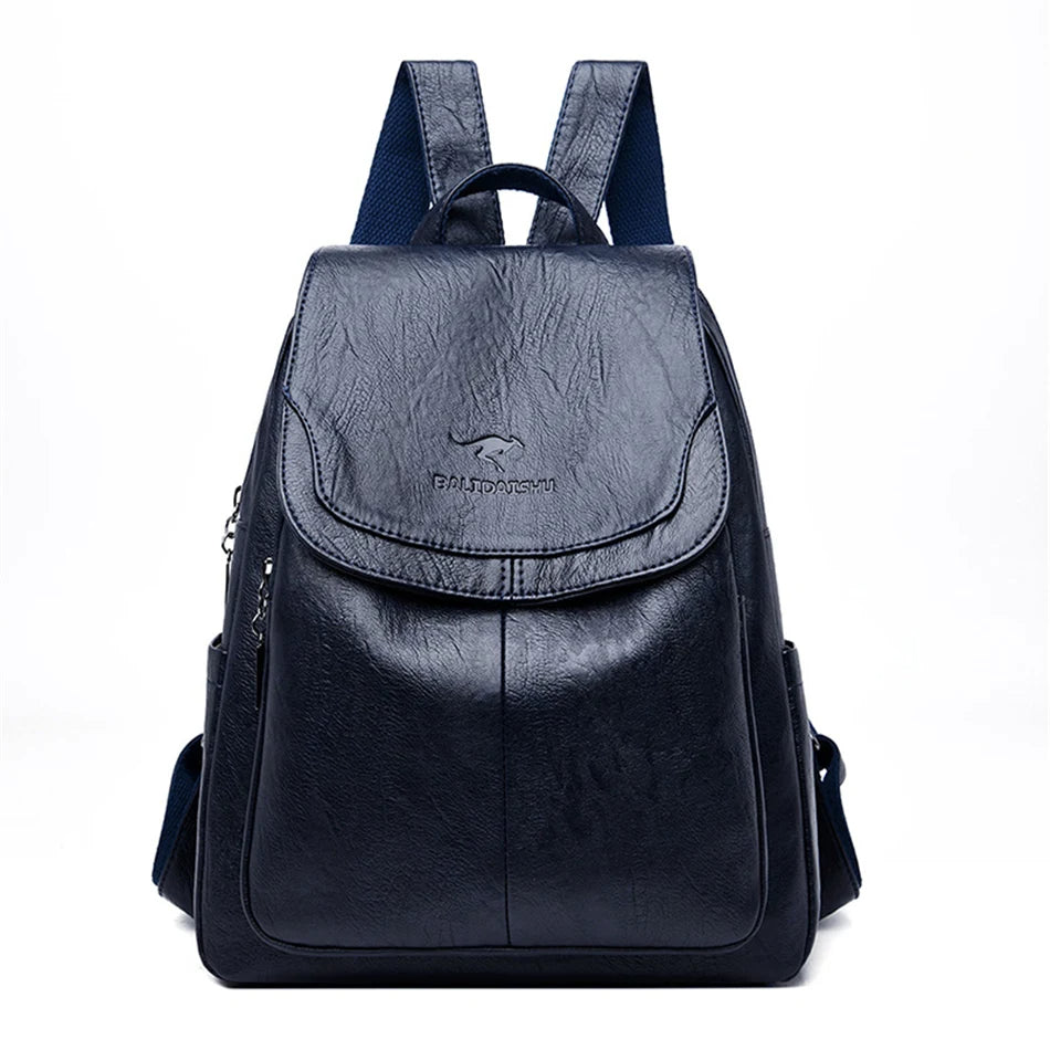 Emorie | Diebstahlsicherer Leder-Rucksack