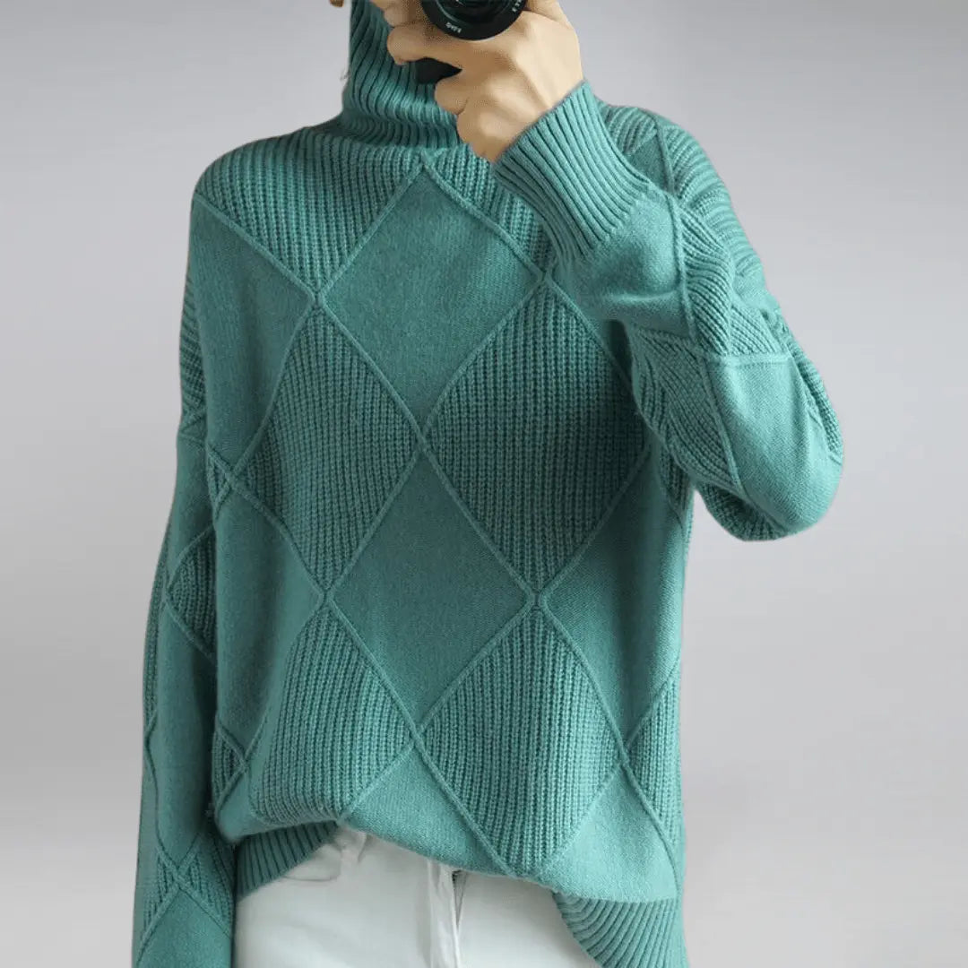Warmer Rollkragenpullover für Damen