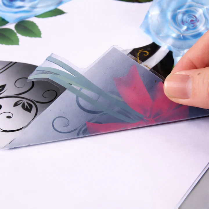 Blumen-Wandsticker mit Schmetterlingen – Selbstklebende Raumdekoration zum Abziehen und Aufkleben product image 7