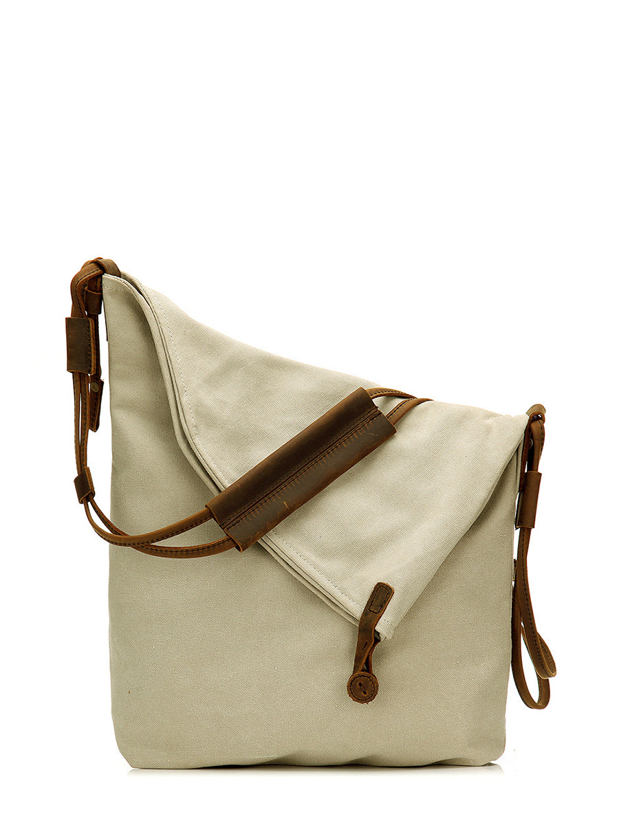 Ambrosia | Damen Canvas und Leder Crossbody Tasche