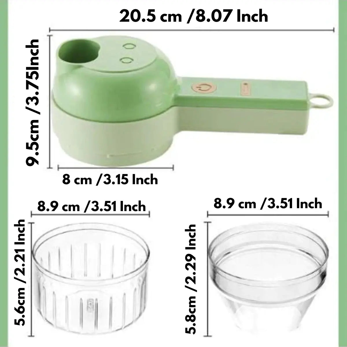 Elektrischer Zerkleinerer 4-in-1 – Kabellos & Kompakt product image 8