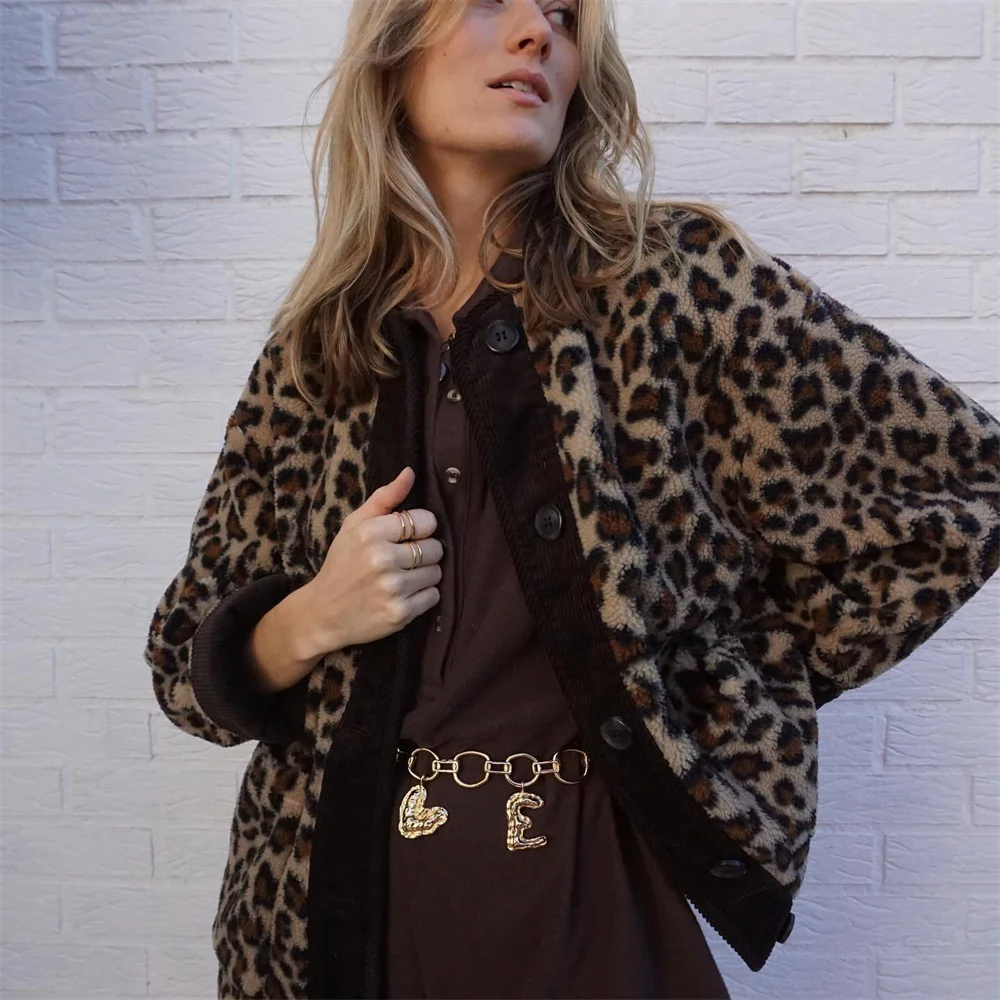 Axelle  | Frühlingsjacke mit Leopardenprint