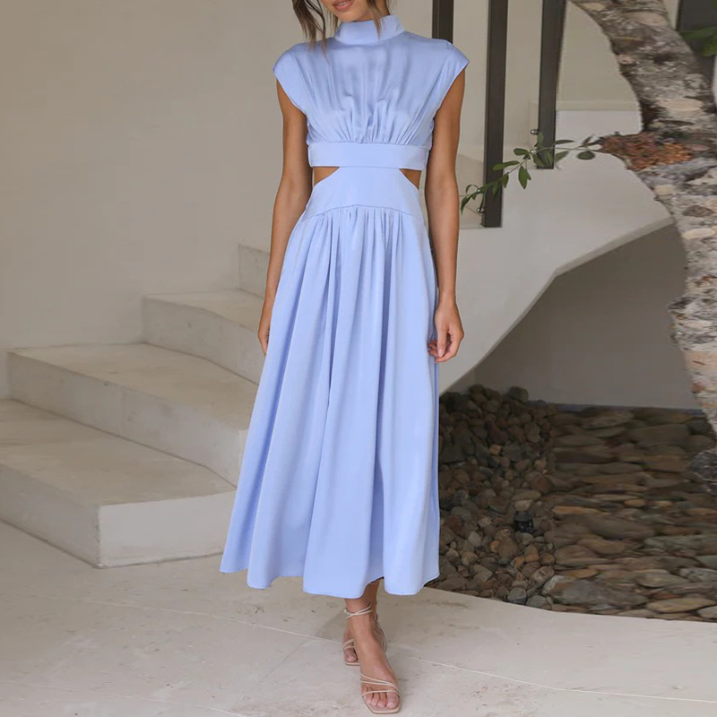 Delphina | Sommer Maxikleid mit Taillierung