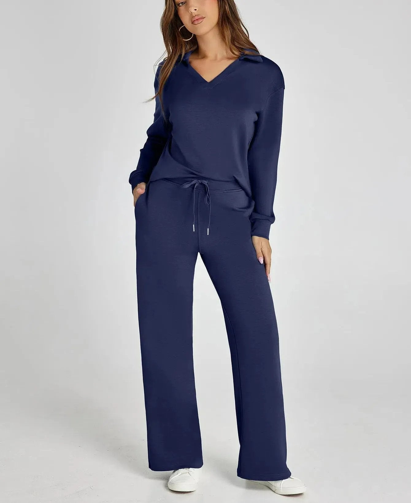 Damen Zweiteiler Set Langarm Hose Freizeit Outfit product image 18