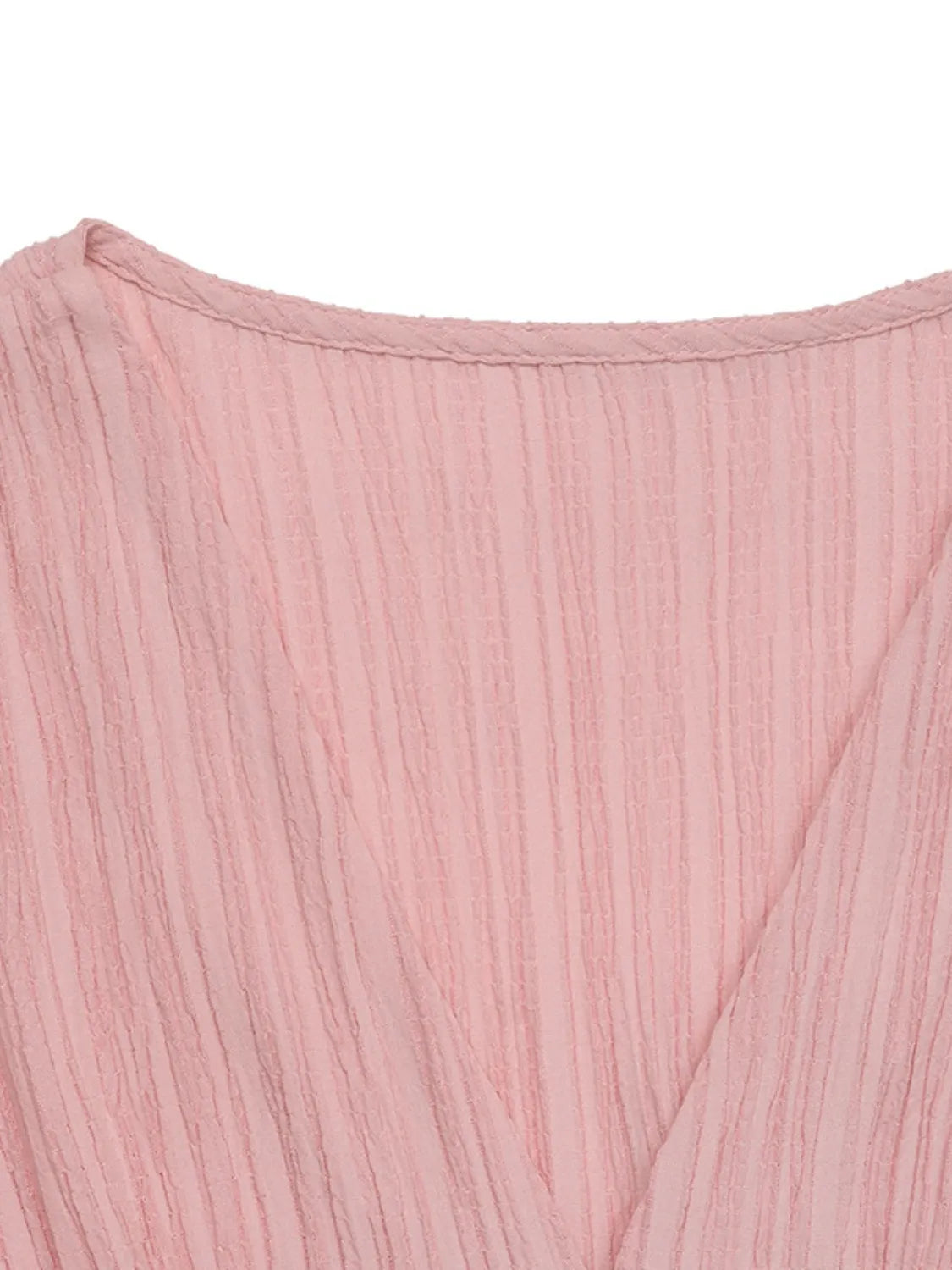 Genira | V-Ausschnitt Kleid mit Puffärmeln