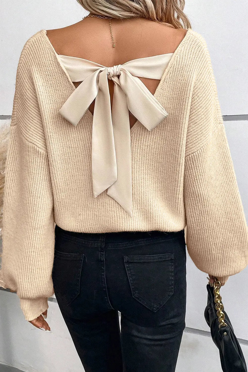 Gemütlicher Steppstrickpullover für Frauen