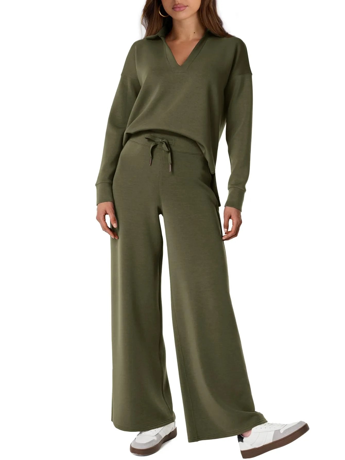 Damen Zweiteiler Set Langarm Hose Freizeit Outfit product image 9