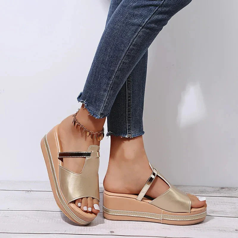 Elithra | Elegante Plateau-Sandalen Damen