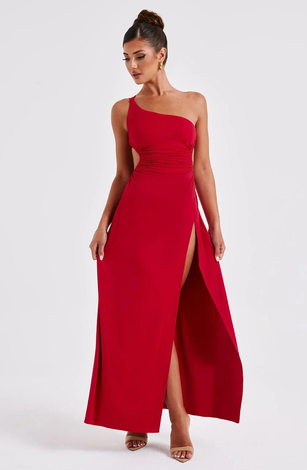 Fließendes elegantes Maxikleid mit entspannter Passform Für Frauen
