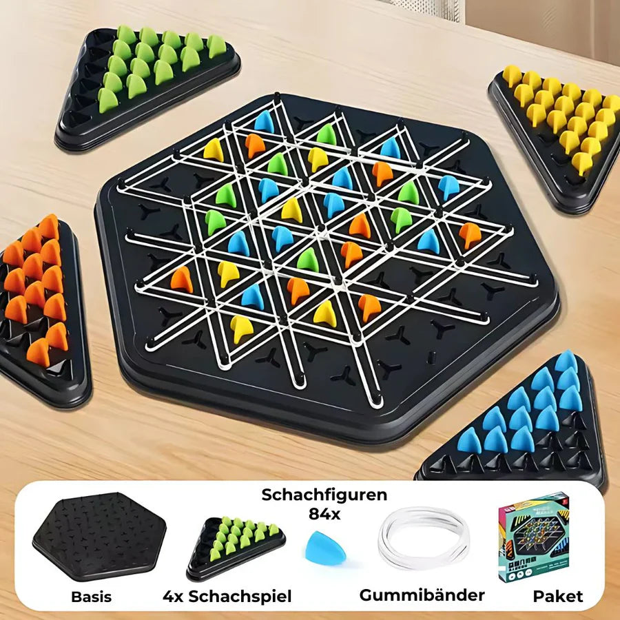 KnotLogic™ – Taktisches Ketten-Schachspiel im Dreiecksformat [50% Rabatt]