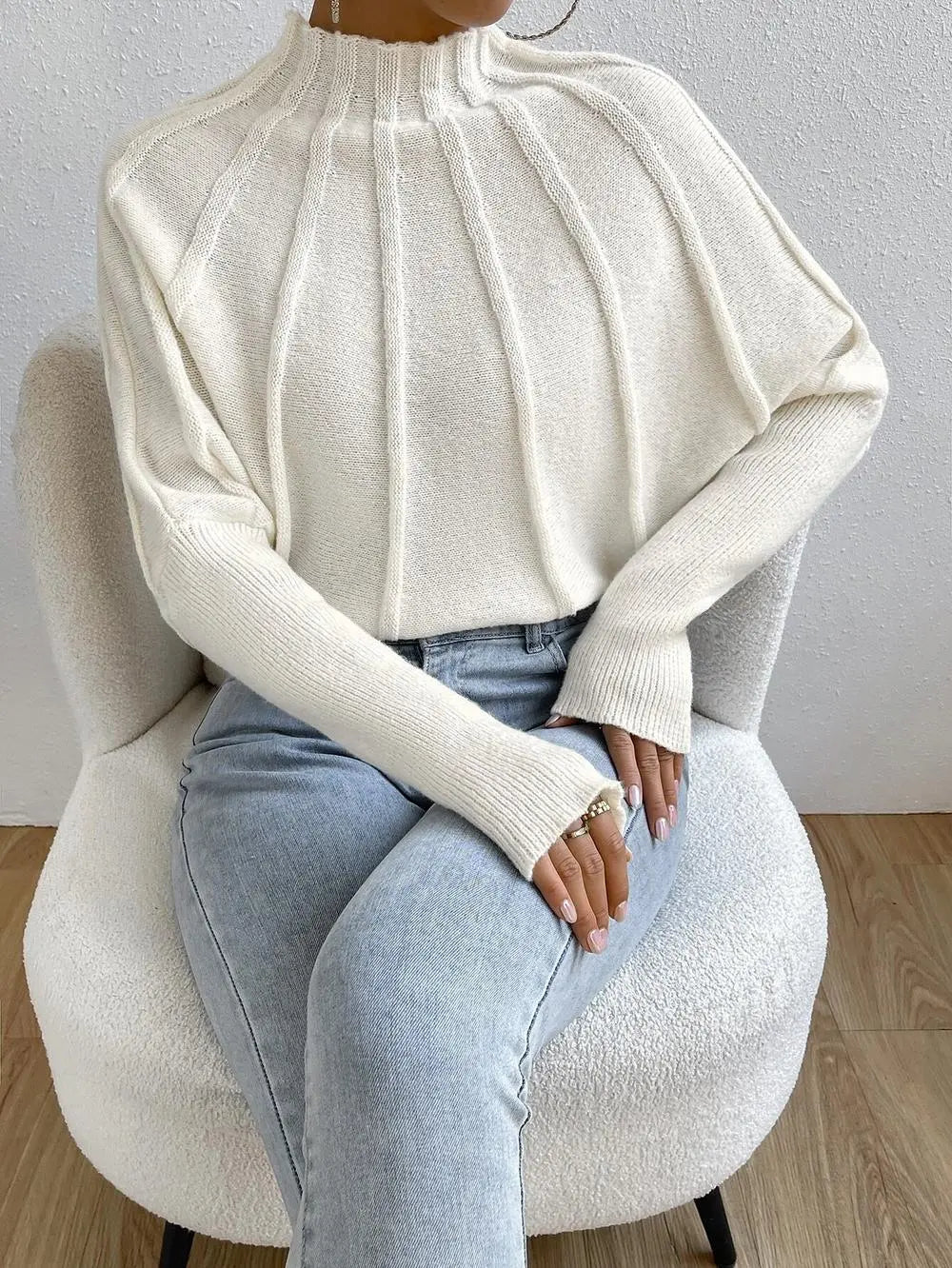 Schicker und Gemütlicher Strickpullover für Frauen