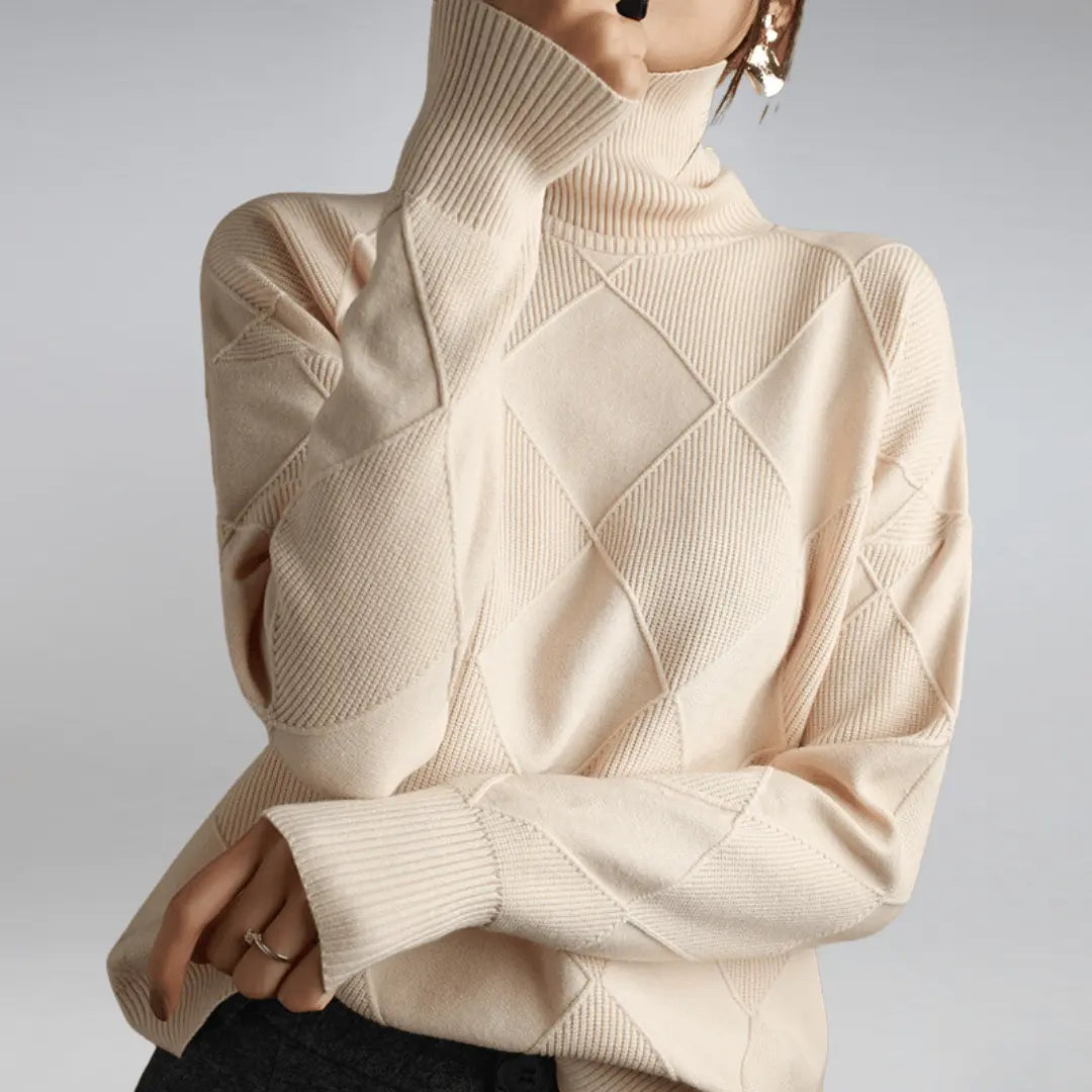 Warmer Rollkragenpullover für Damen