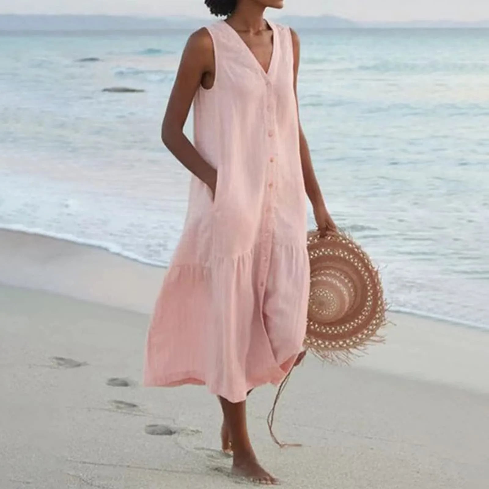 Fiorinda | Leichtes Sommerkleid aus Leinen