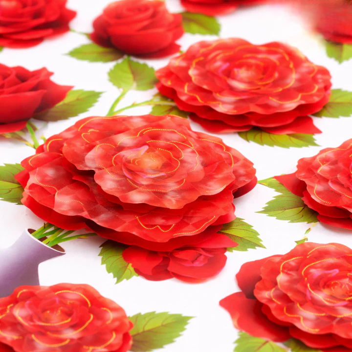 Blumen-Wandsticker mit Schmetterlingen – Selbstklebende Raumdekoration zum Abziehen und Aufkleben product image 6