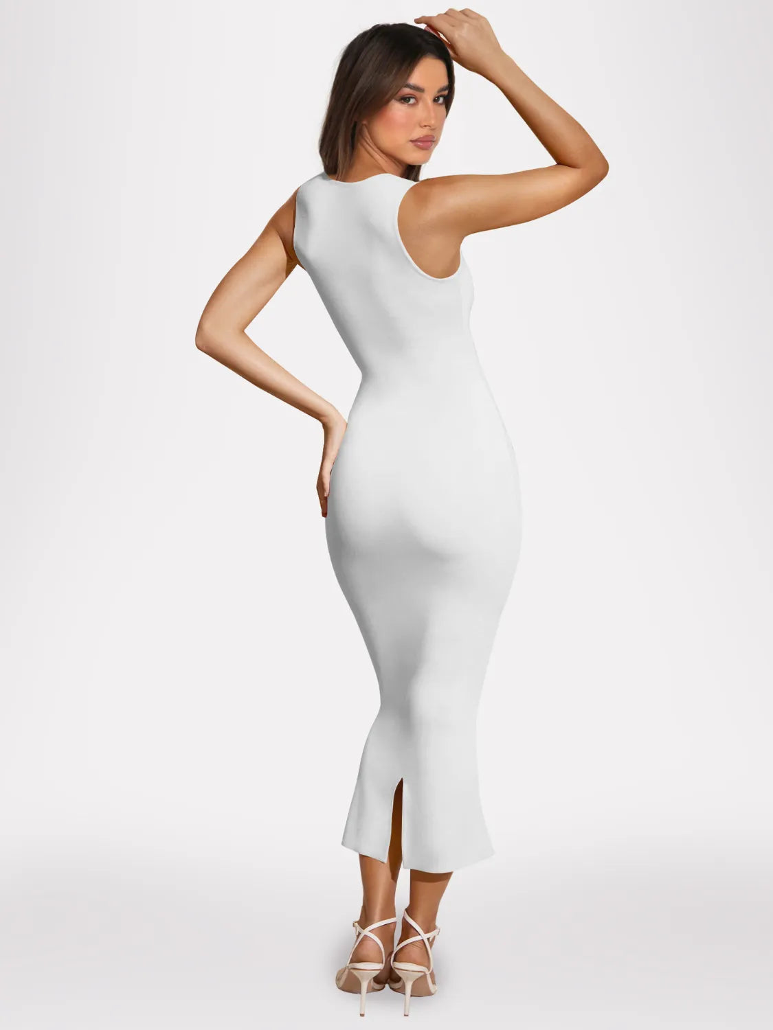 Gisette | Ärmelloses Maxikleid mit Rückenschlitz
