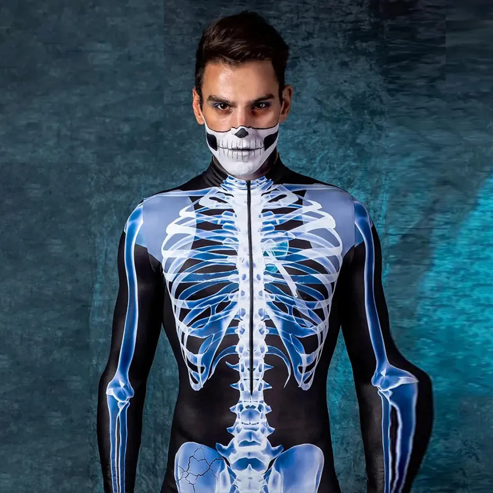 SkullSuit™ – Röntgen-Skelett-Kostüm Halloween Party [50% Rabatt]