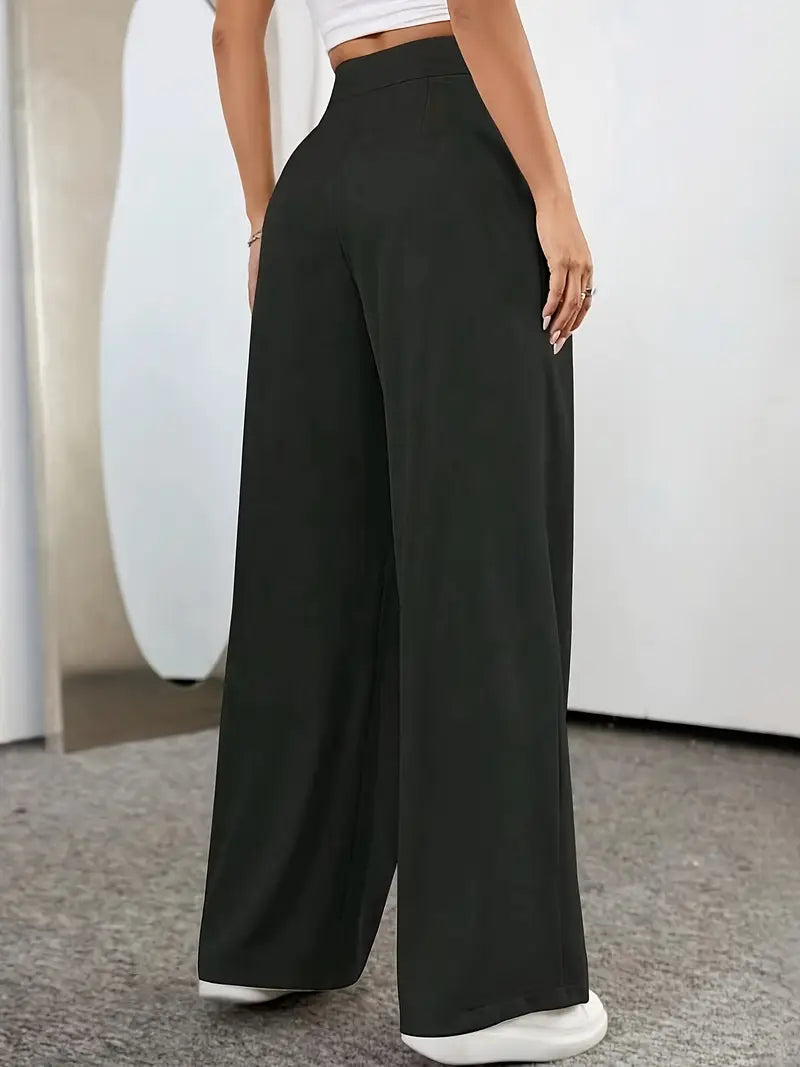 Elegante Baumwollhose mit Geradem Bein für Damen
