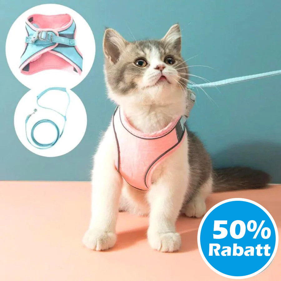 50% Rabatt | CatHarnes™ Komfortables Katzengeschirr [Letzter Tag Rabatt]