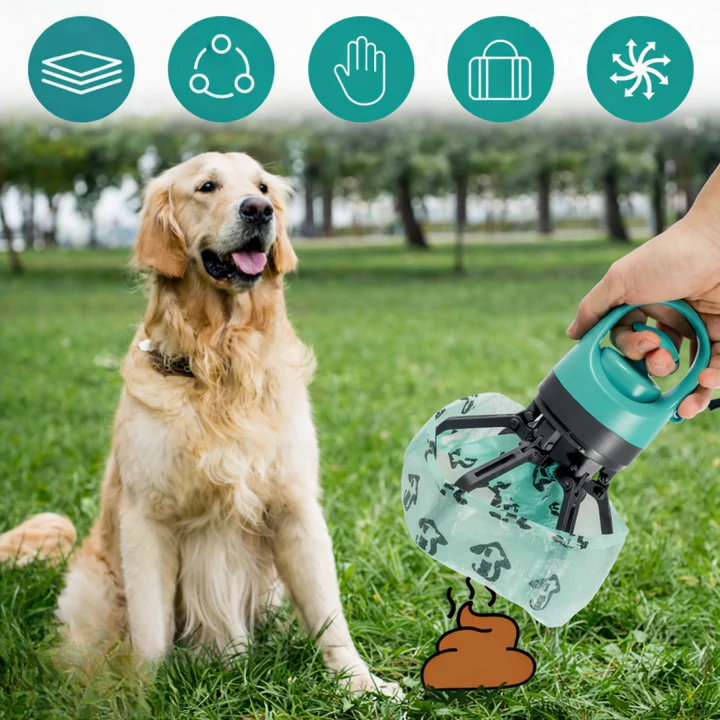 Hundekotgreifer mit integriertem Beutelspender – Berührungsfreie Reinigung product image 6